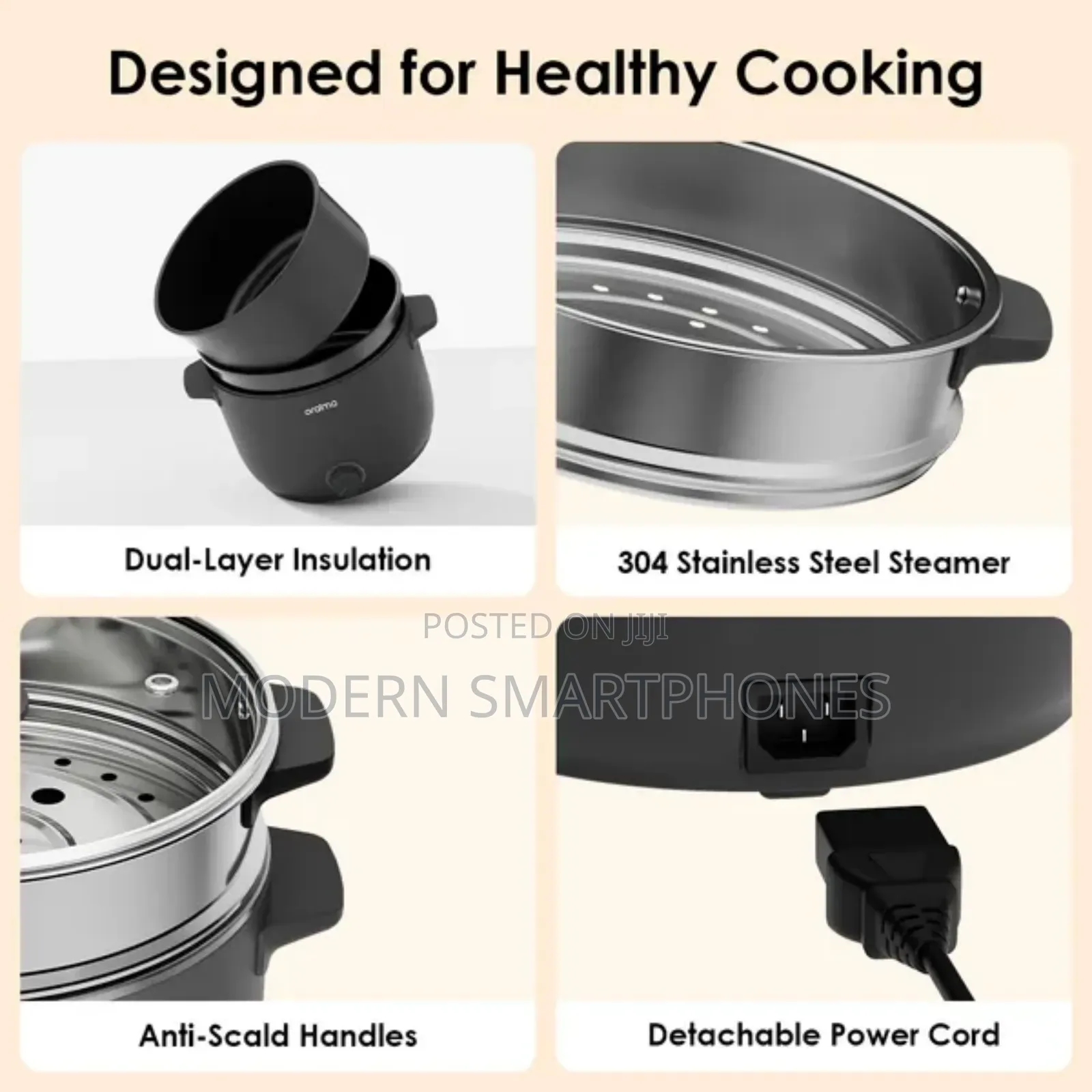 Oraimo Smartcooker 1000W 3L Electric Cooker