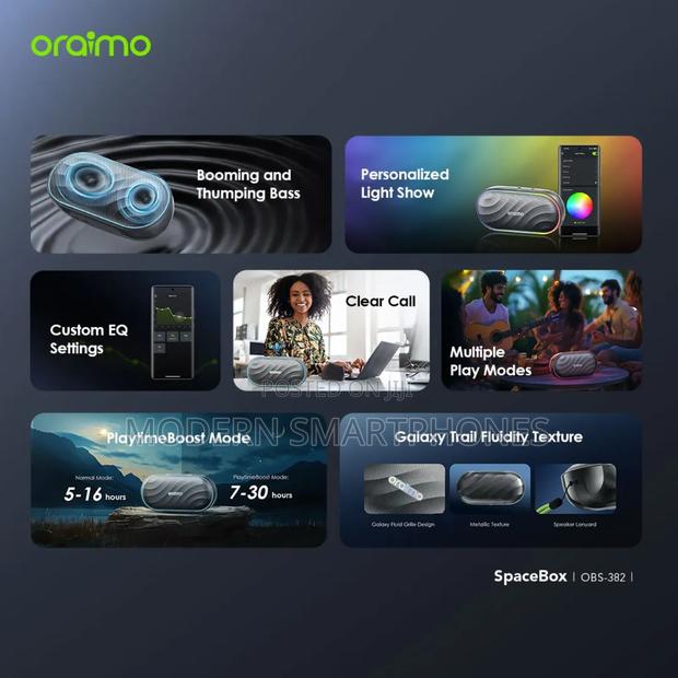 Oraimo Spacebox 8W FM Wireless Speaker - thumbnail 3