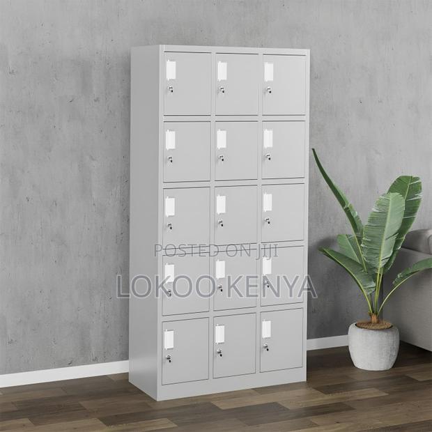 Office Cabinet: 15-Locker Storage Office Cabinet - thumbnail 2