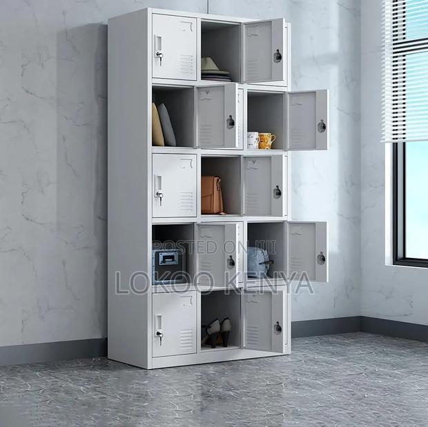 Office Cabinet: 15-Locker Storage Office Cabinet - thumbnail 3