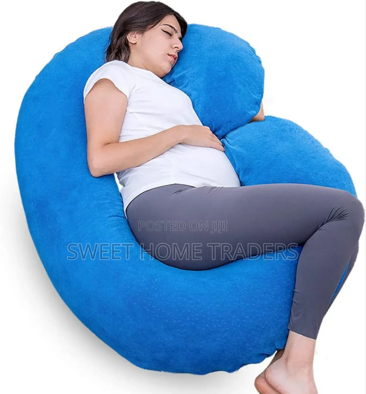 C Shape Pregnancy Pillow *Lying Down
