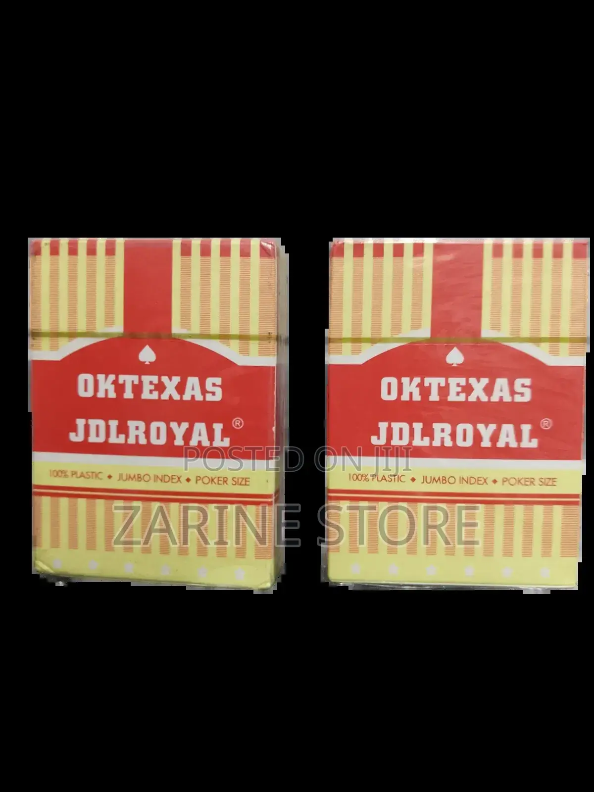 Plastic Poker Card Jumbo Index