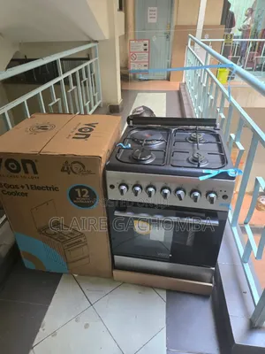 VON 58cm by 58cm, 3 Gas Burners +1 Electric Standing Cooker