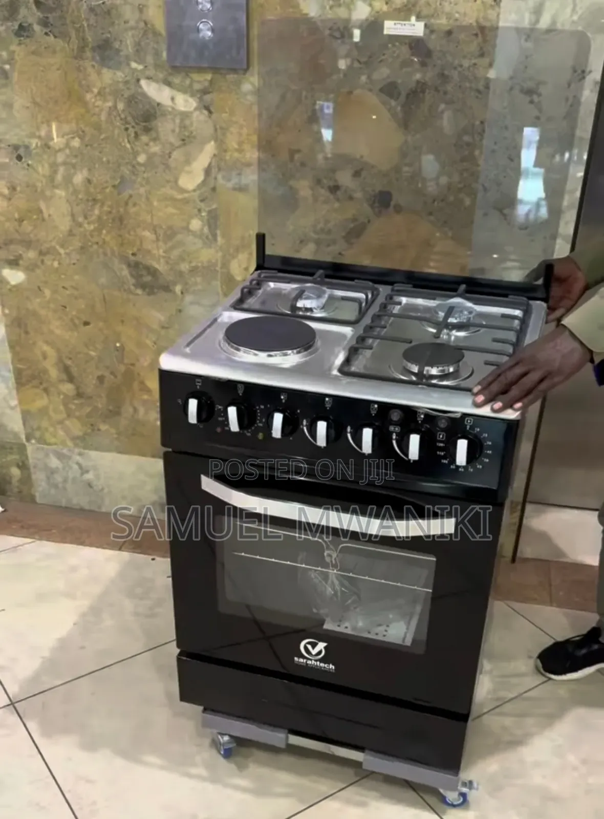 Sarahtech 3 Gas + 1 Electric 60 by 50 Cooker Electric Oven