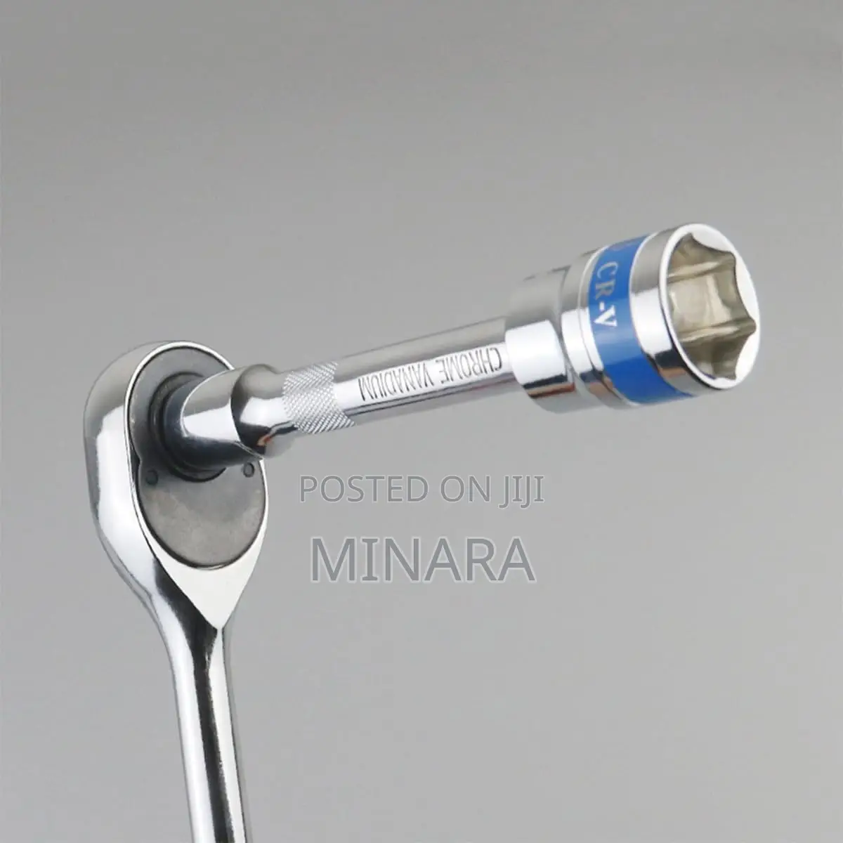 Ratchet Wrench + Extension Bars for Sockets