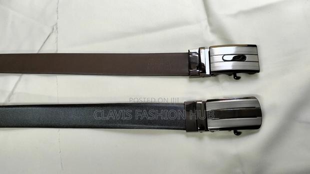 Men's Reversible Leather Belt Black Brown