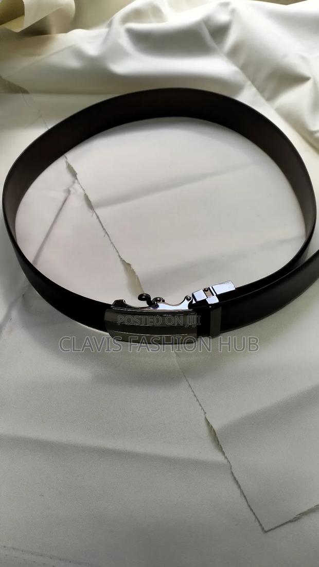 Men's Reversible Leather Belt Black Brown - thumbnail 2