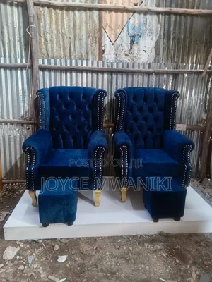 Pedicure Seats, Navy Blue With Podium 