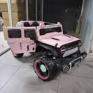 Kids Electric Car Pink and Grey