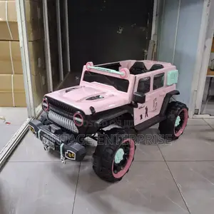 Kids Electric Car Pink and Grey