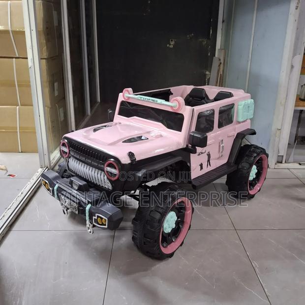 Kids Electric Car Pink and Grey - thumbnail 3