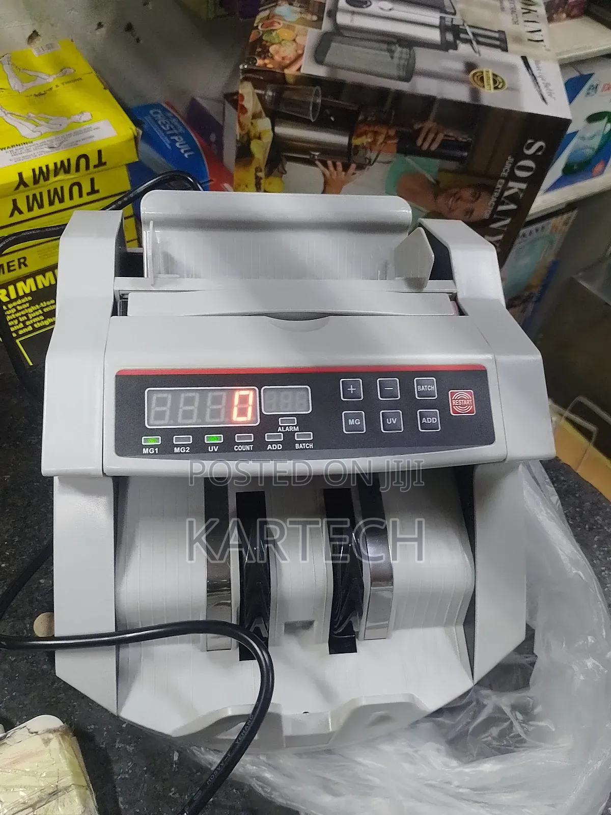 MG AC110V 220V Bill Counter Money Counting Machine