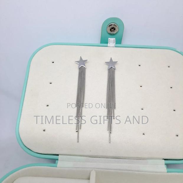 Ladies Silver Star Earrings - thumbnail 3