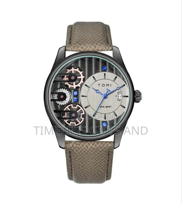 Tomi Face Gear Men Leather Watch Gift Set - thumbnail 2