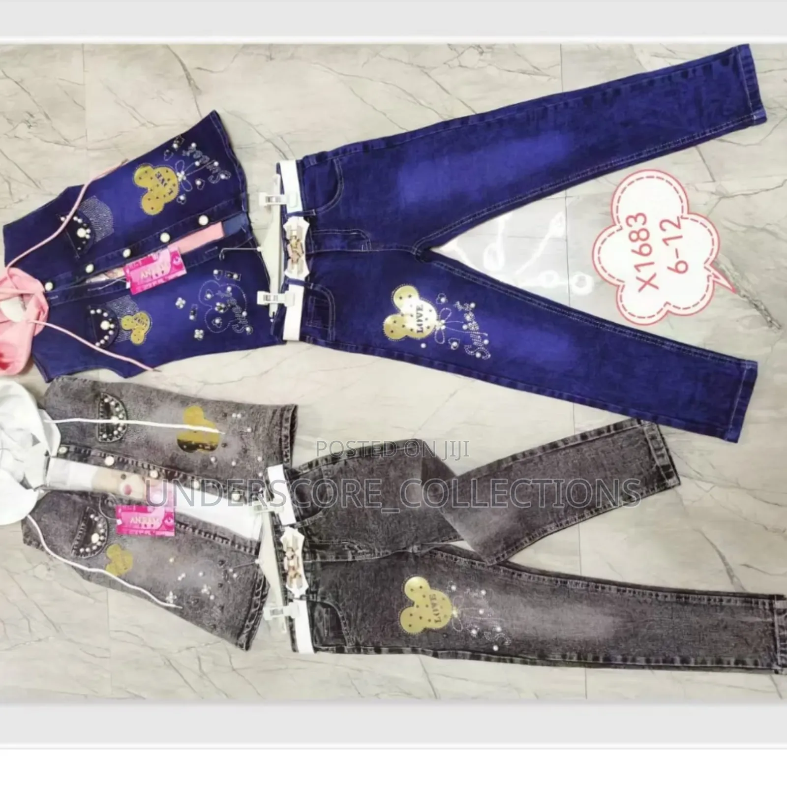 Girls Denim Set.Ages 6-12yrs
