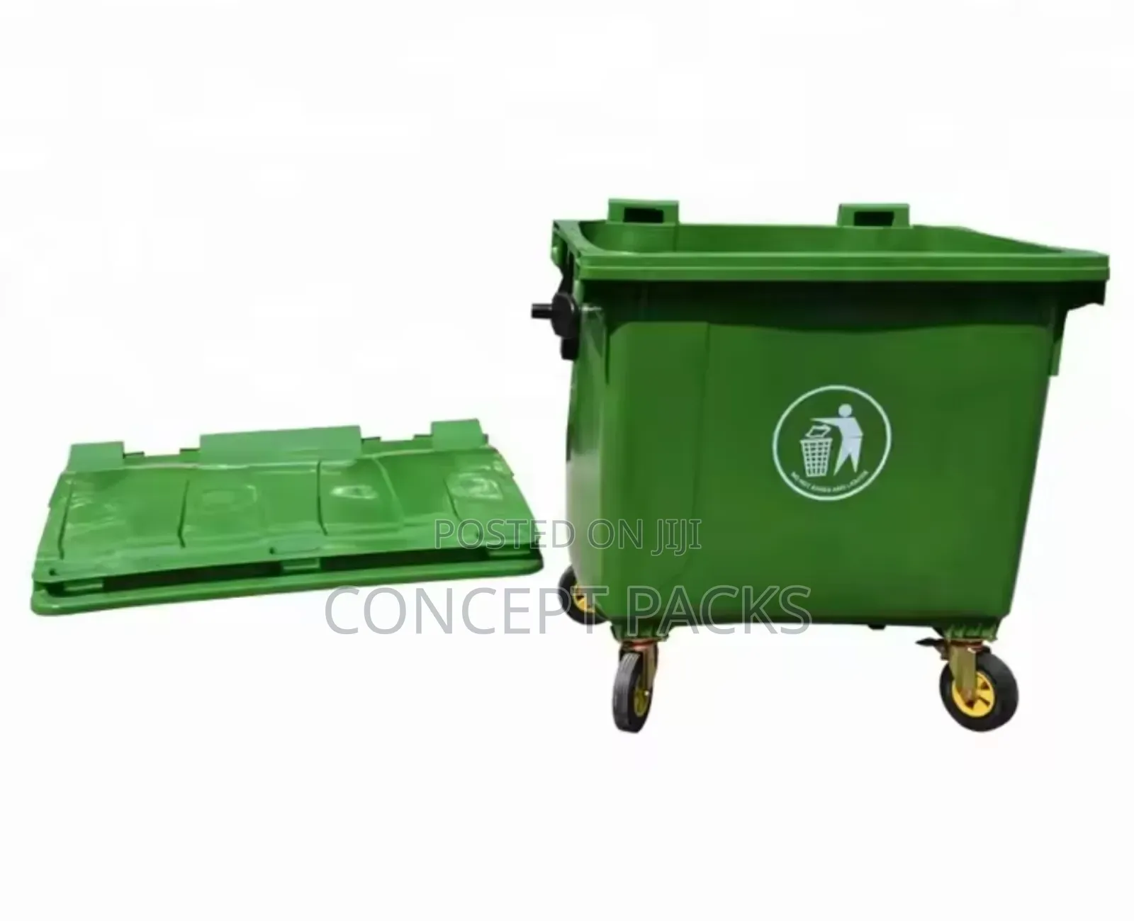 Industrial Large Hdpe 660 Liter Plastic Waste Bin