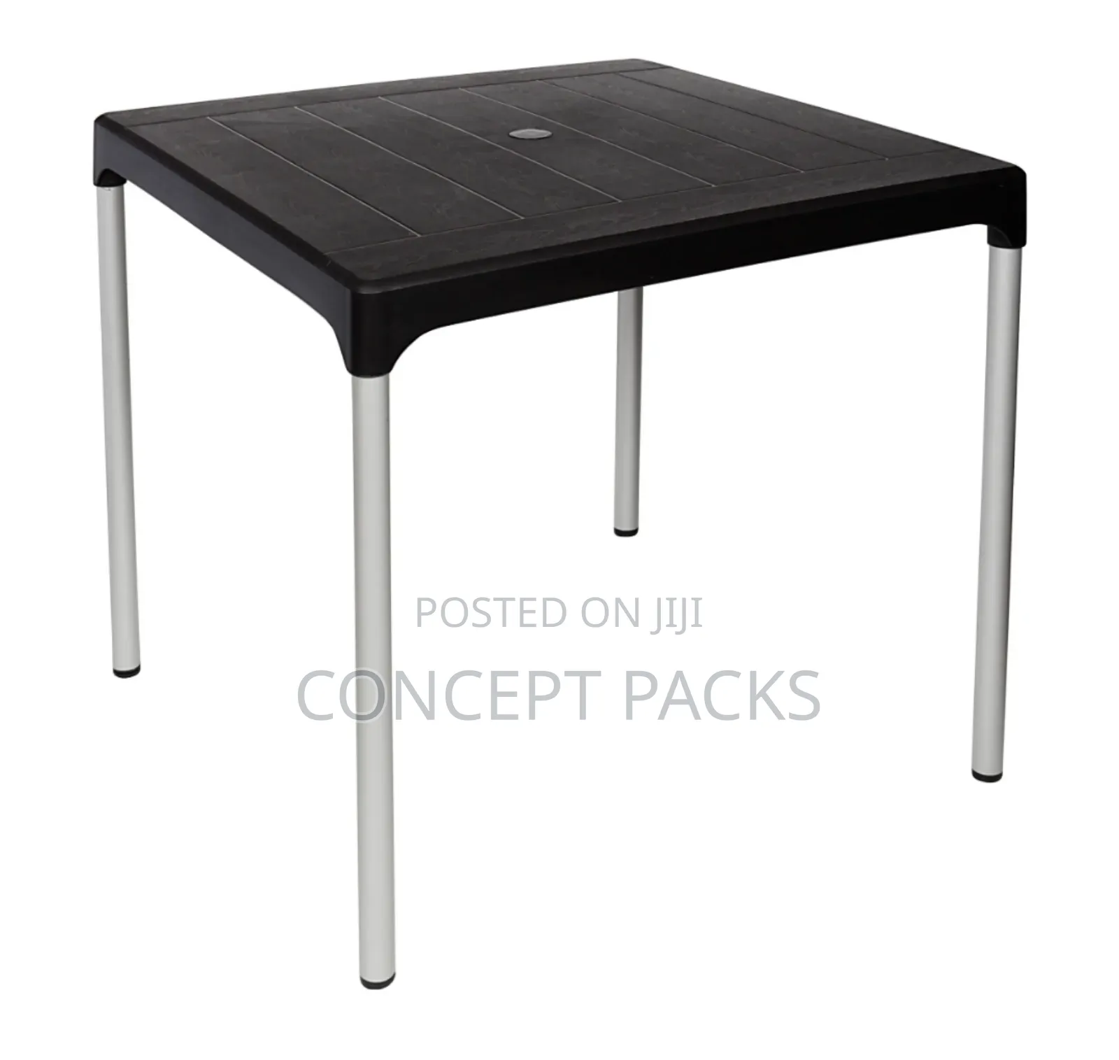 Complast 4 Seater Table With Anodised Aluminium Legs