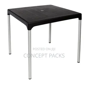 Complast 4 Seater Table With Anodised Aluminium Legs