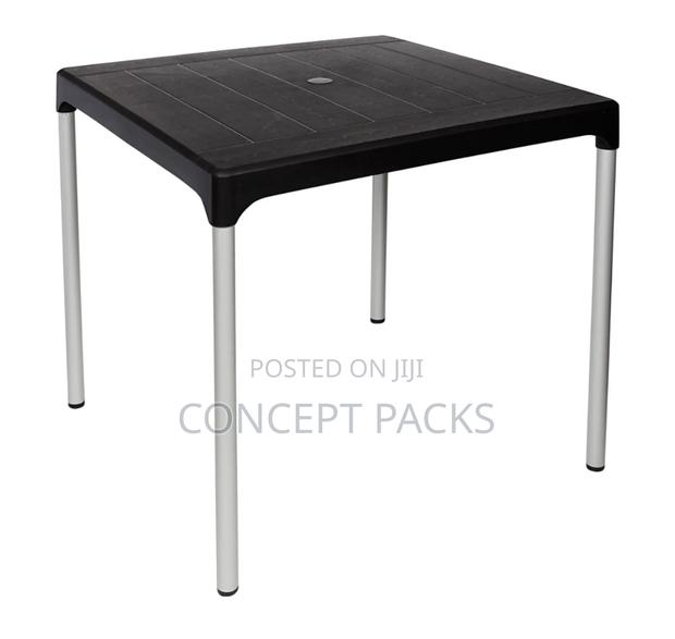 Complast 4 Seater Table With Anodised Aluminium Legs