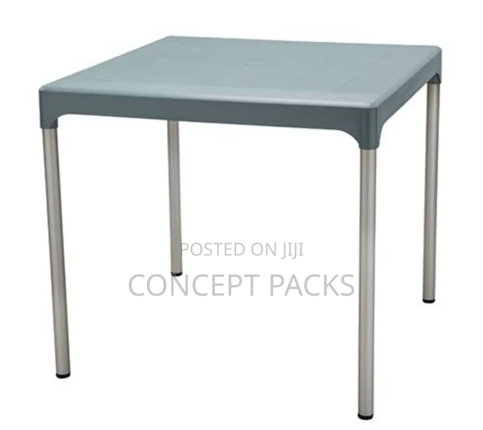 Complast 4 Seater Table With Anodised Aluminium Legs