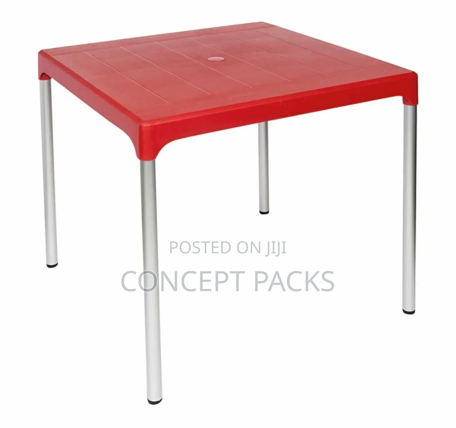 Complast 4 Seater Table With Anodised Aluminium Legs