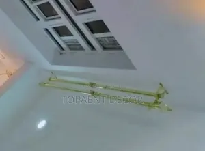 Gold 2m Double Adjustable Window and Door Curtain Rods