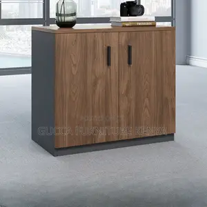 Cabinets:2-Door Wooden Vertical Credenza Cabinet