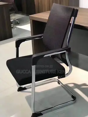 Office Chairs: Cantilever Mesh Office Guest Seat