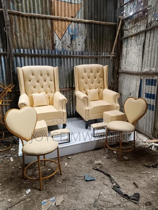 Pedicure Set and 2 Manicure Seats, Cream  - thumbnail 2