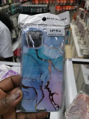 iPhone 14 Marble Shockproof TPU Bumper Cover