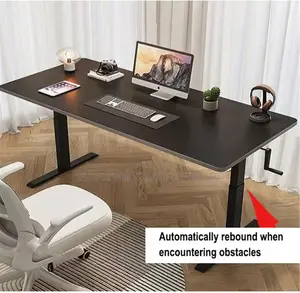 Office Desk: Mannual Lifting Adjustable Desk