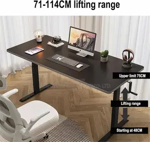 Office Desk: Mannual Lifting Adjustable Desk