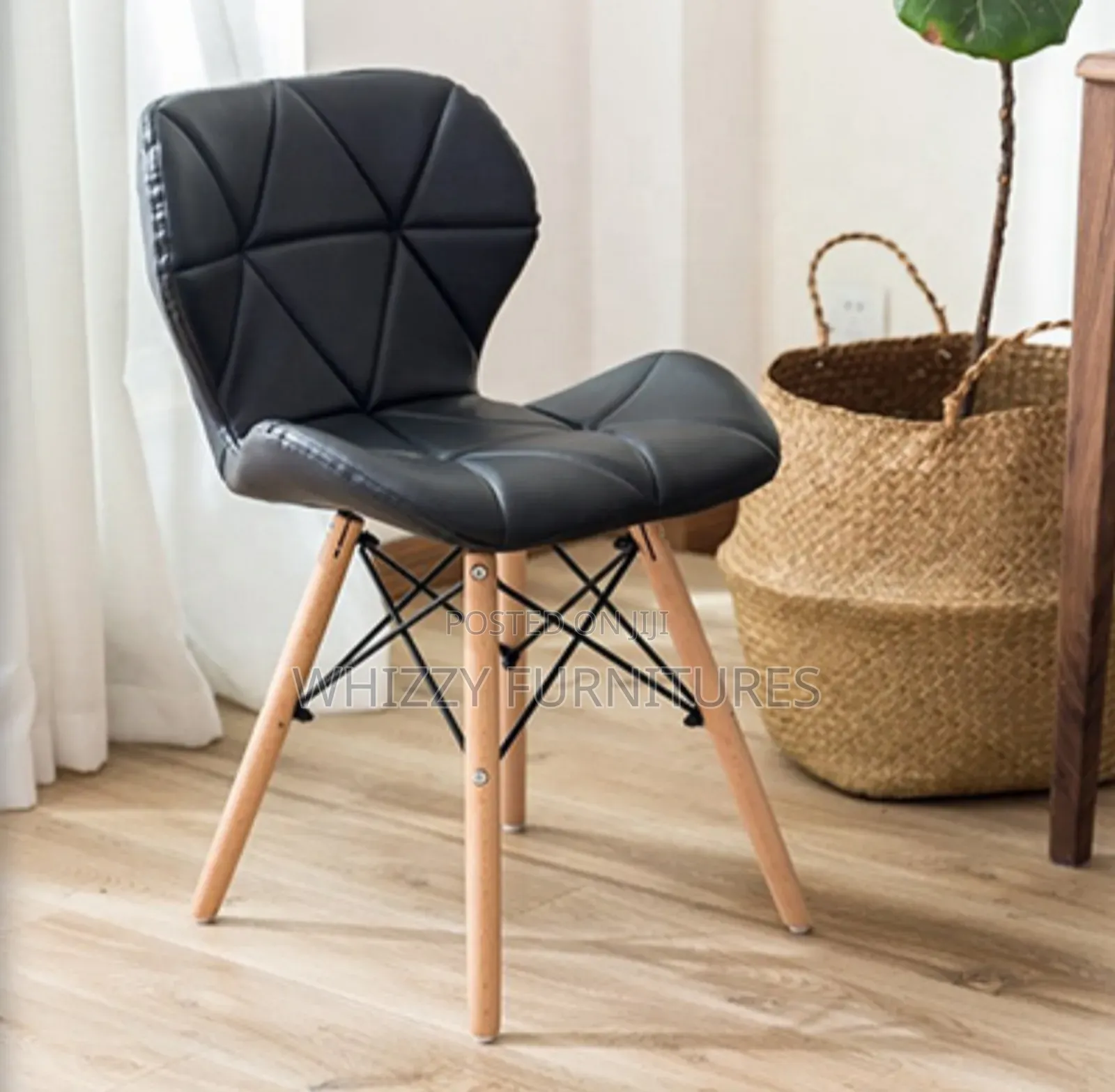 Leather Padded Eames Chair