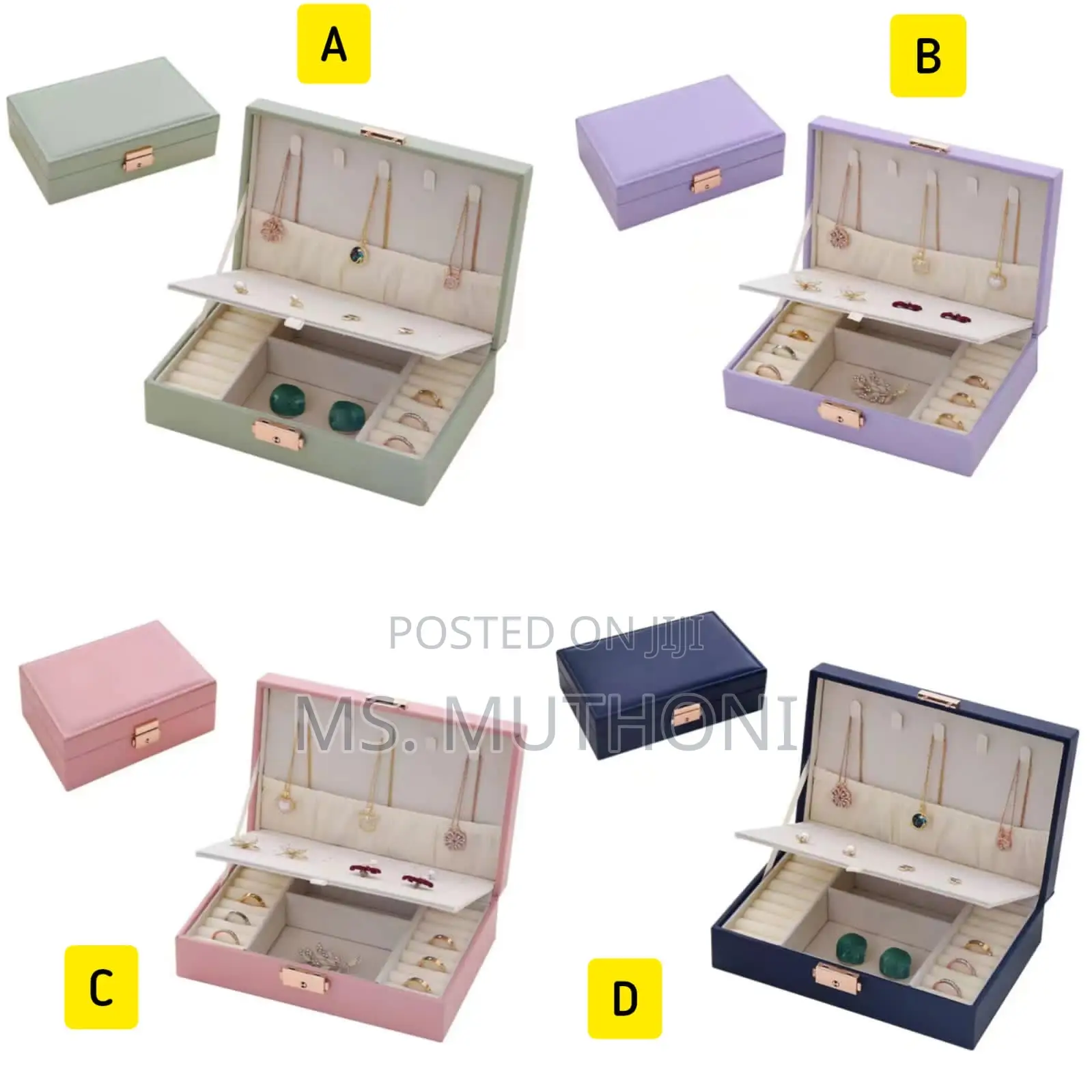 *Exquisite Large Capacity Travel Jewelry Organizer*