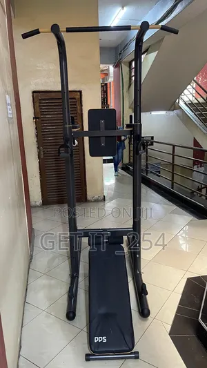 Chin Dip Power Tower With Bench
