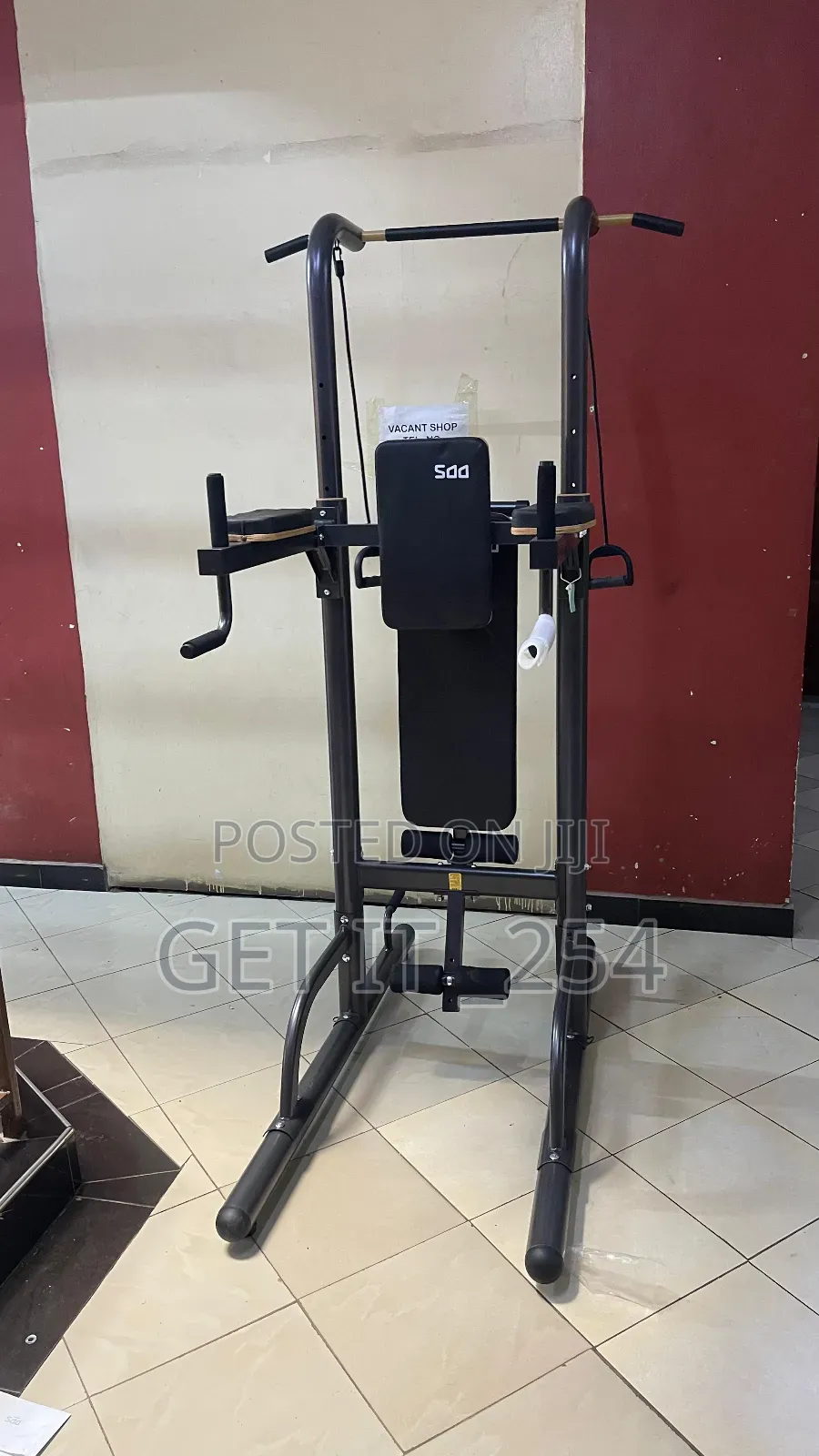 Chin Dip Power Tower With Bench
