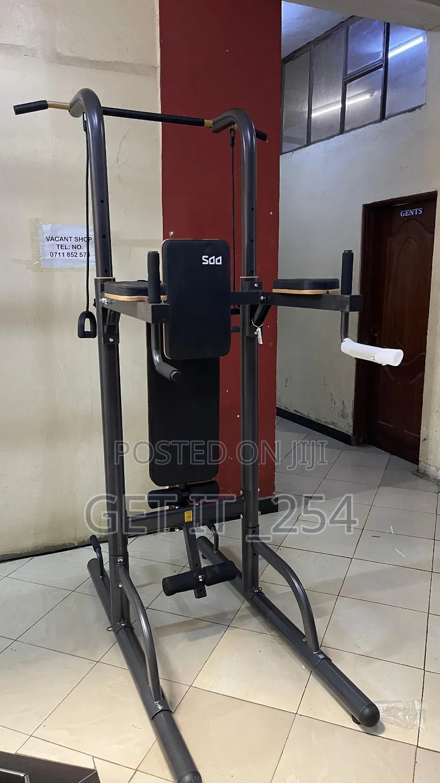 Chin Dip Power Tower With Bench