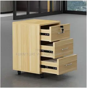 Office Cabinet :3- Drawer Wooden Filing Cabinet