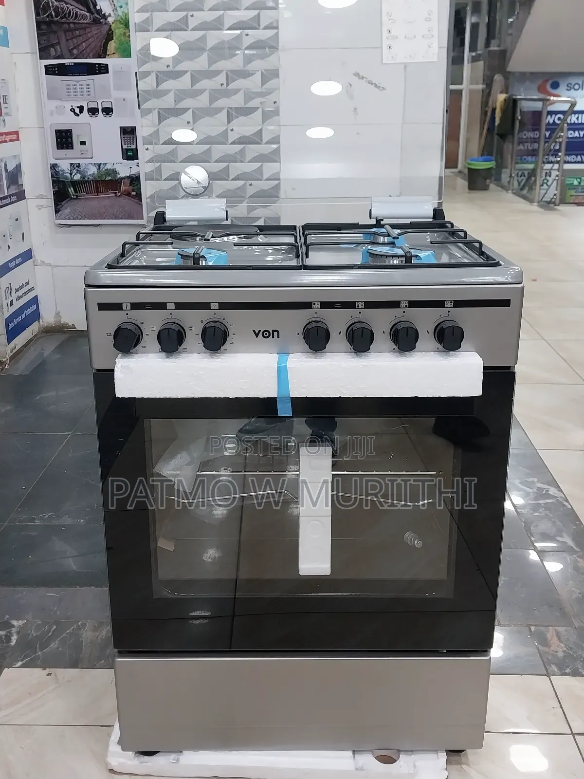 Von Cooker 55×60 Standing Cooker/Oven 3+1 Grill+Rotisserie