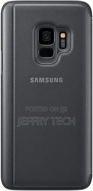 Samsung Clear View Cover Case for Samsung Galaxy S9-Black