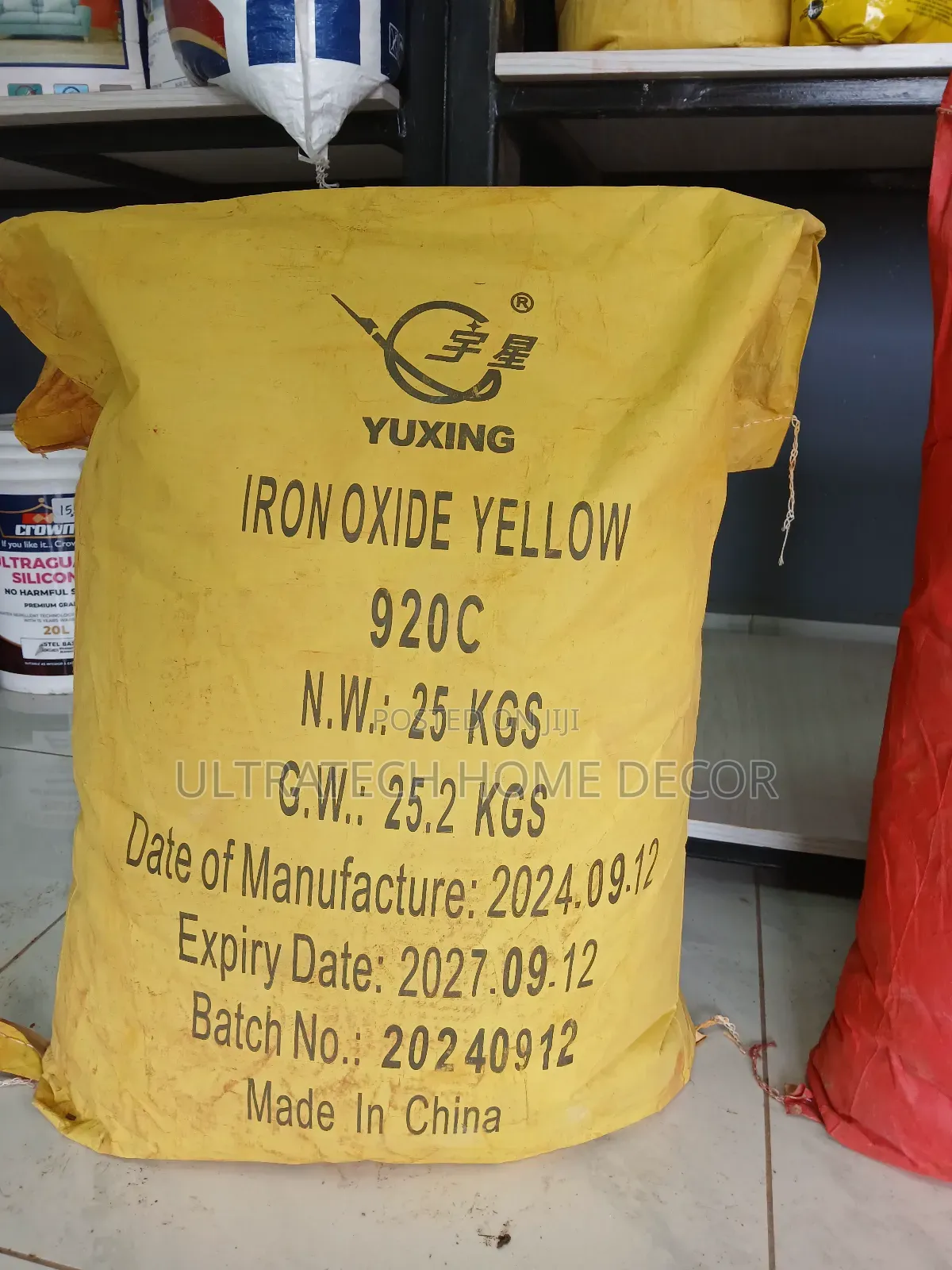 Yellow Iron Oxide 25kgs