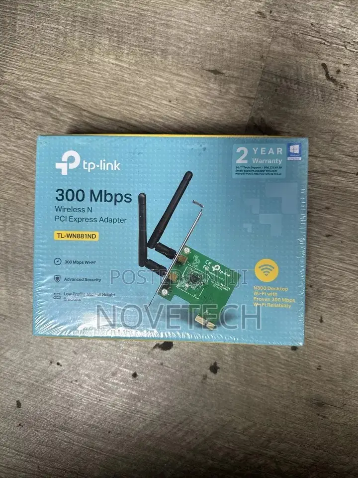 Tp-Link TL-WN881ND 300mbps Wireless N PCI Express Adapter