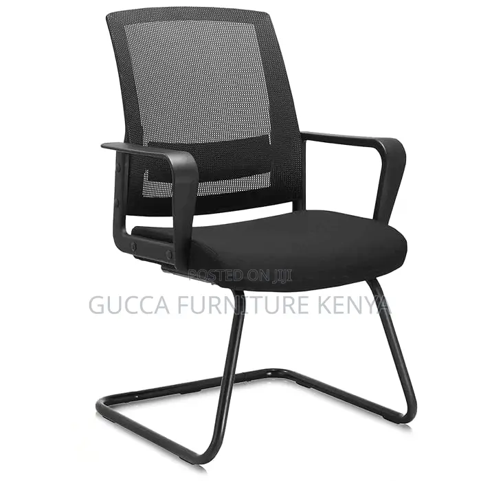 Office Chairs: Mid Back Mesh Guest Chair for Conference Room