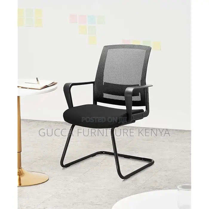 Office Chairs: Mid Back Mesh Guest Chair for Conference Room
