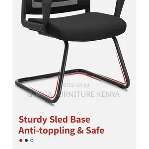 Office Chairs: Mid Back Mesh Guest Chair for Conference Room