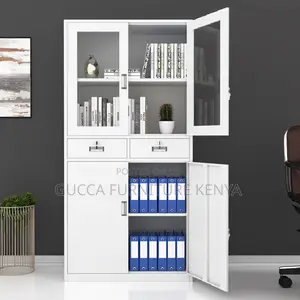 Cabinets: Office Steel Storage Cabinet With Drawers