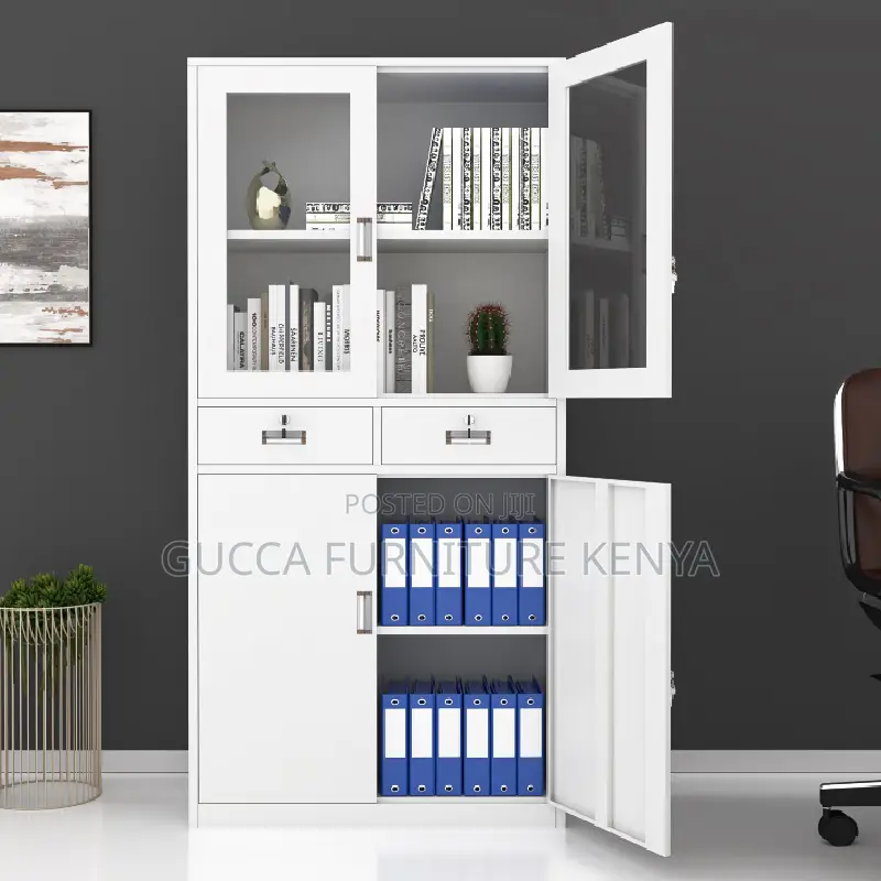 Cabinets: Office Steel Storage Cabinet With Drawers