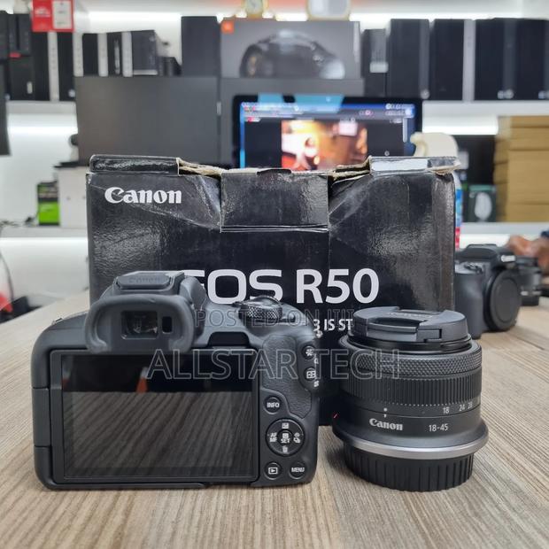 Canon EOS R50 Mirrorless Camera With 18-45mm Lens (Black) - thumbnail 2