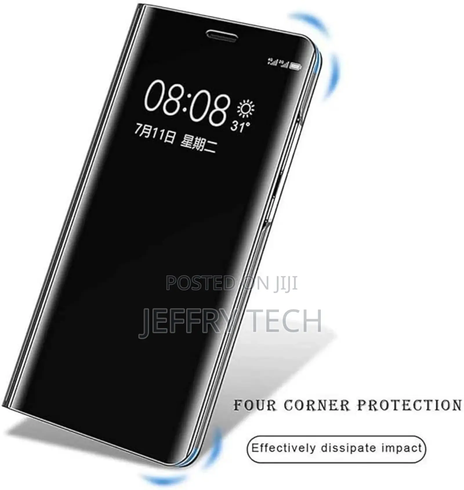 Samsung Galaxy S20 FE Clear View Case Without Sensor-Black