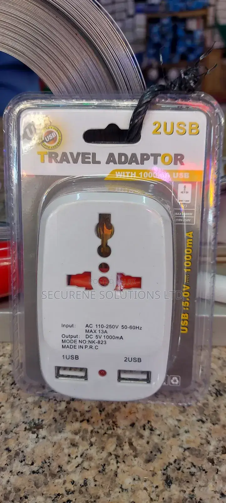 Multifunctional Dual Usb Switching Socket Travel Adaptor